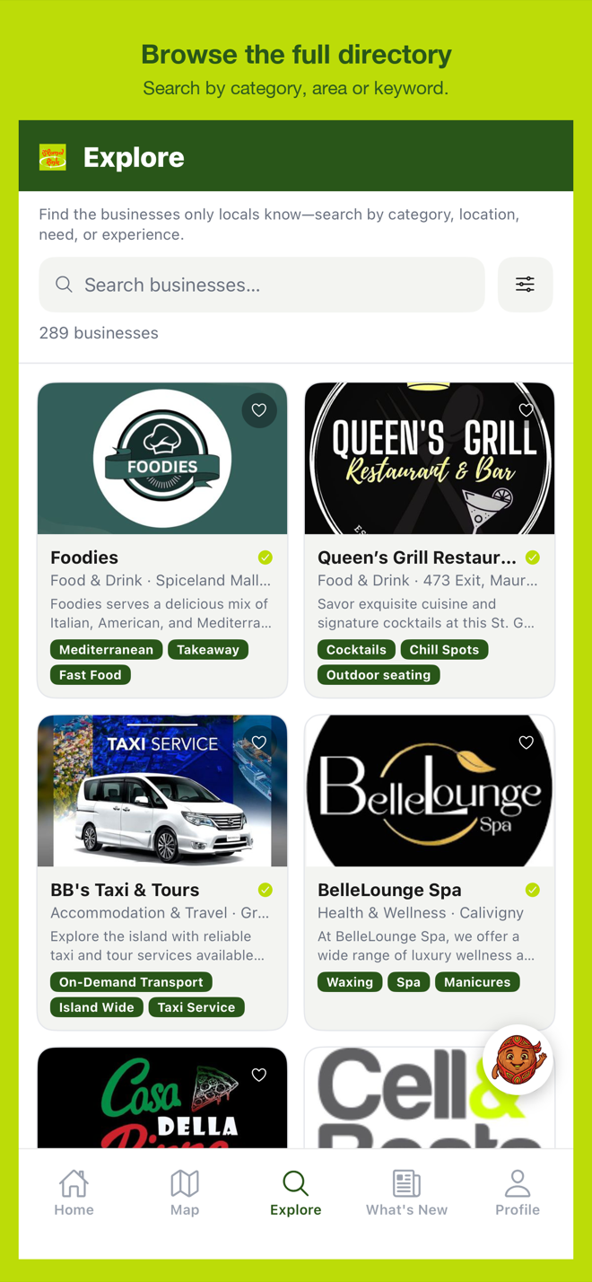 Browse 200+ local Grenada business listings