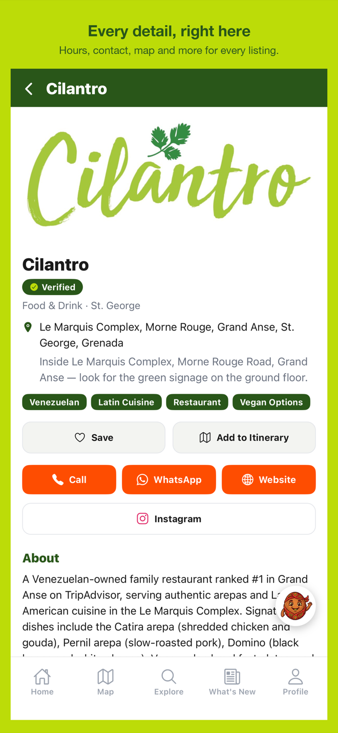 See hours, contacts, photos & directions on a business profile
